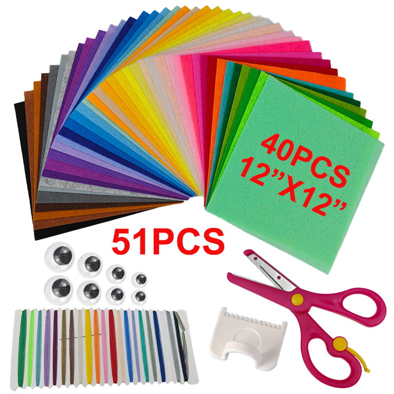 Sewing Thread In Textile - 51 set DIY malzeme dikiş seti,