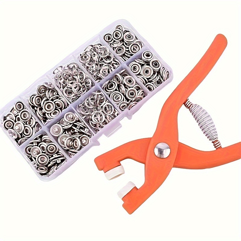 Snap Button Plier - 50'li set elde çalıştırılan çıtçıt pensesi,