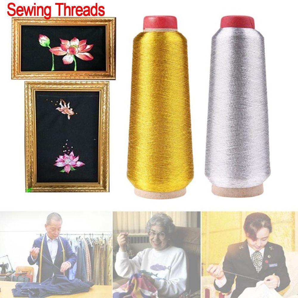 Sewing Thread In Textile - Altın/gümüş nakış konuları bilgisayar çapraz dikiş