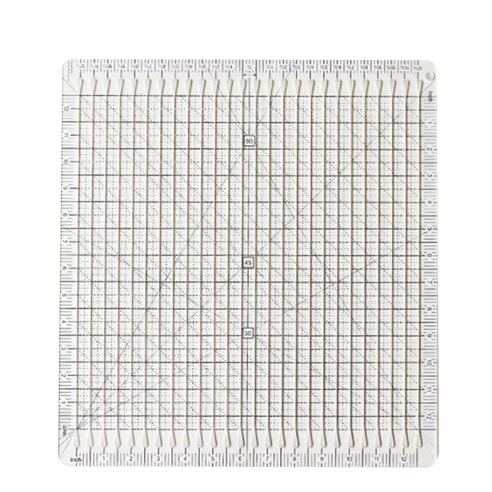 Quilting Ruler Square - Kesim Yardımcısı 5'i 1 Arada Kapitone