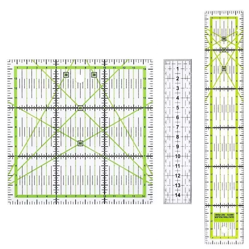 Quilting Ruler Square - 1/2 adet 15 cm Kapitone Patchwork