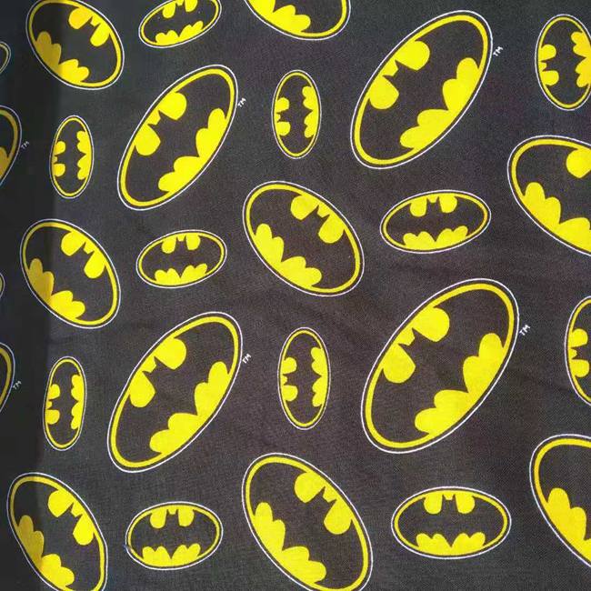 Textile And Sewing Materials - 140 cm Genişlik Karikatür Batman Logo