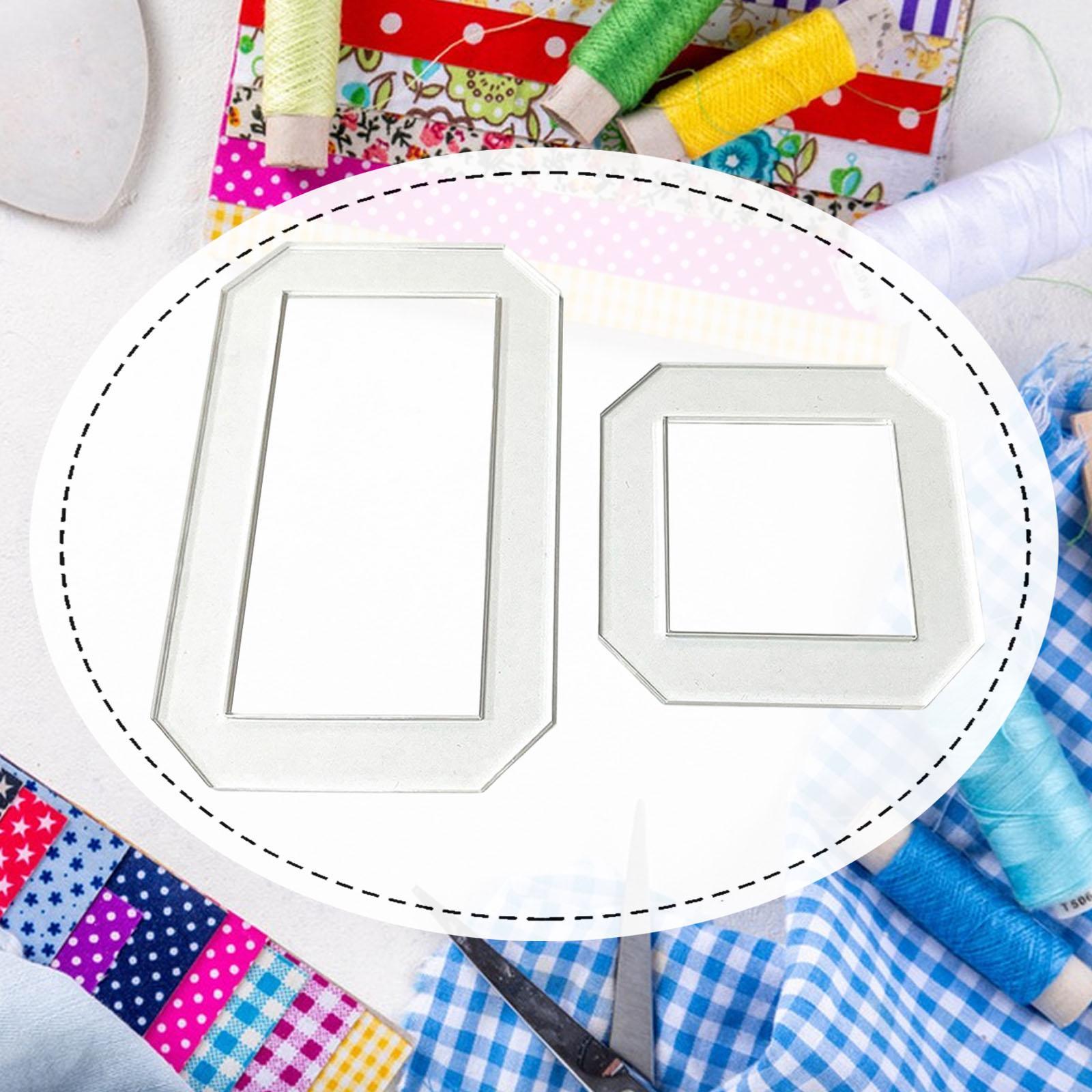 Quilting Ruler Square - 2 adet kapitone şablonları yorgan şablonları
