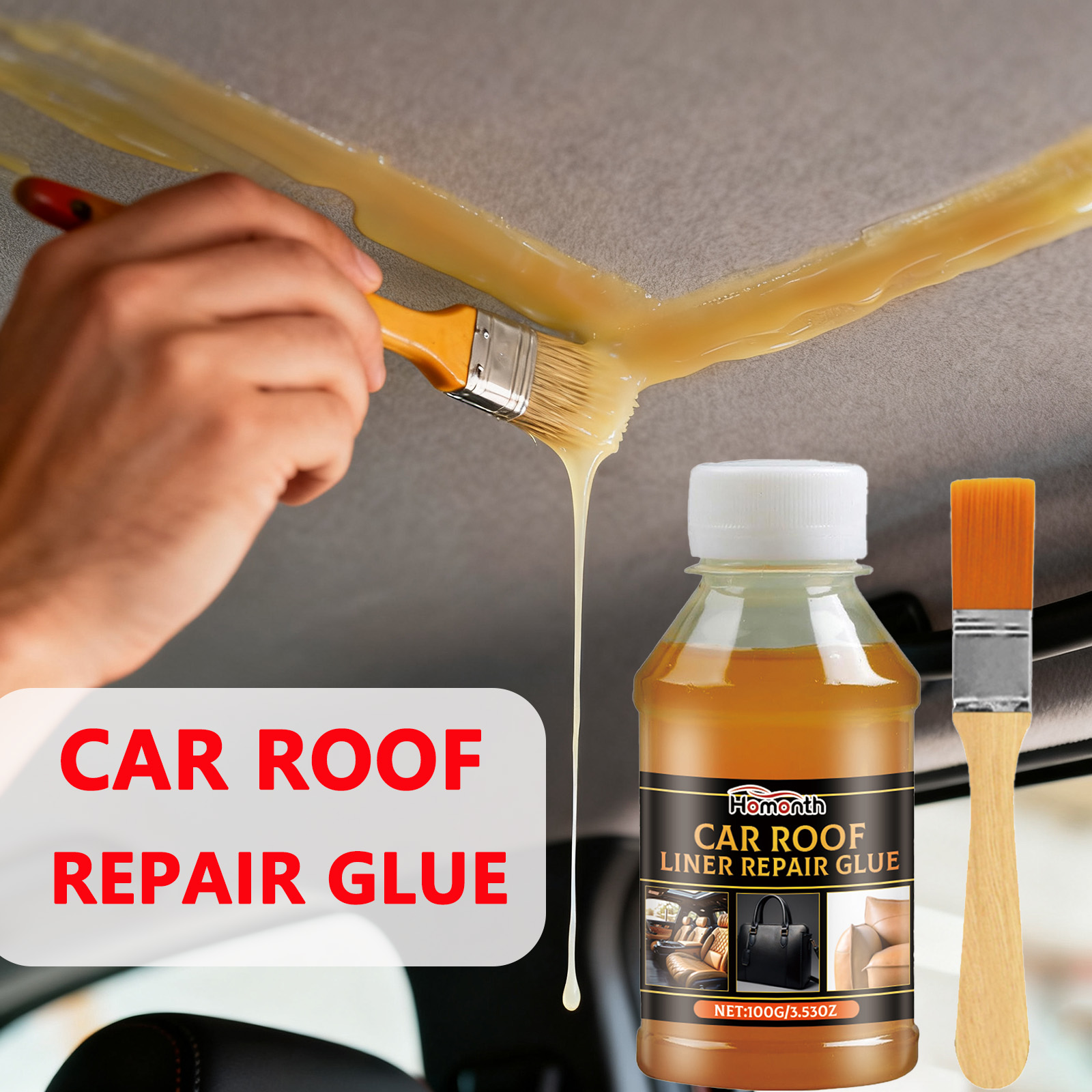 Profesyonel Araba Tavan Döşeme - Fabric Glue Bond incelemesi ve fiyatı