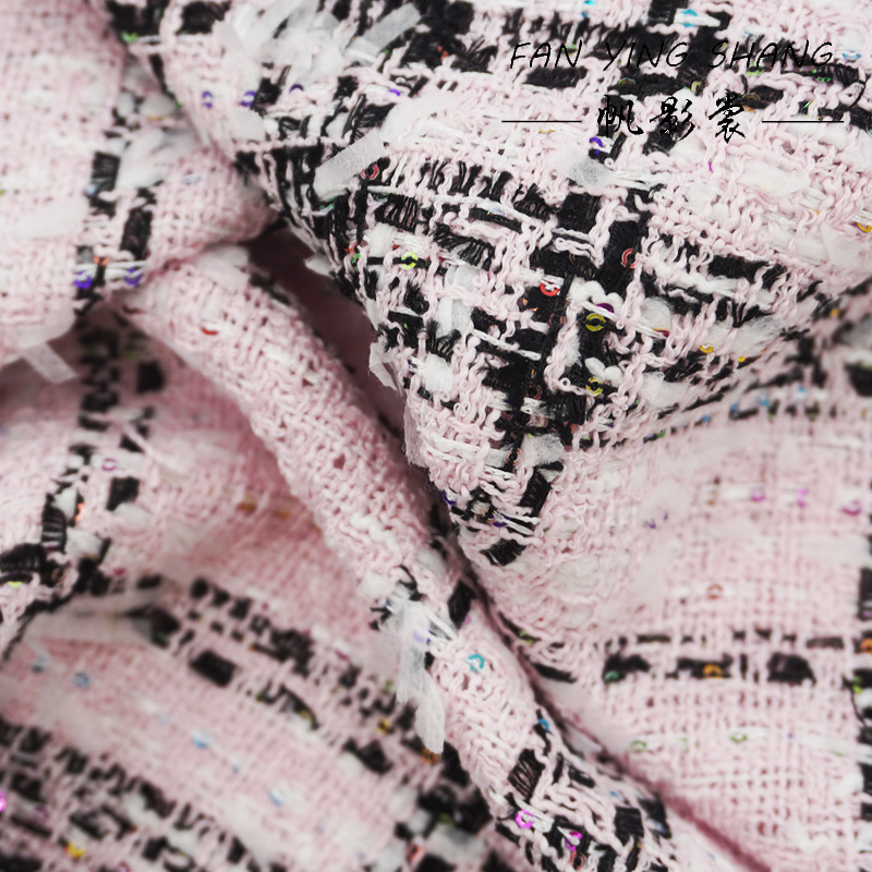 Pembe Klasik Büyük Ekose Renkl - Sewing Tweed Fabric incelemesi ve fiyatı
