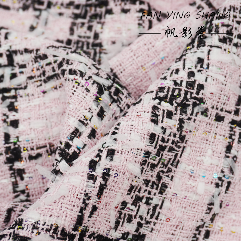 Pembe Klasik Büyük Ekose Renkl - Sewing Tweed Fabric incelemesi ve fiyatı