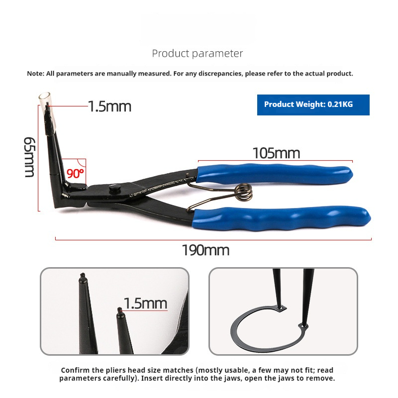 HOMEFISH 90 Derece Bükülmüş Uz - Snap Button Plier incelemesi ve fiyatı