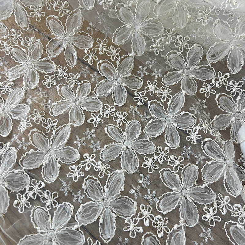 3D İşlemeli Payet Örgü Kumaş D - Textile Sewing Techniques incelemesi ve fiyatı