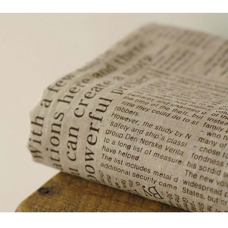 50x150 cm Retro Gazete Mektup  - Sewing Tweed Fabric incelemesi ve fiyatı
