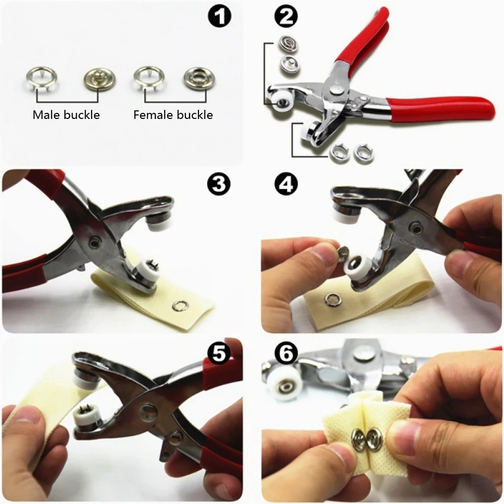 9,5 mm çıtçıt pensesi seti, me - Snap Button Plier incelemesi ve fiyatı