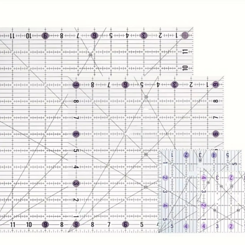 4 adet Kare Akrilik Kapitone C - Quilting Ruler Square incelemesi ve fiyatı