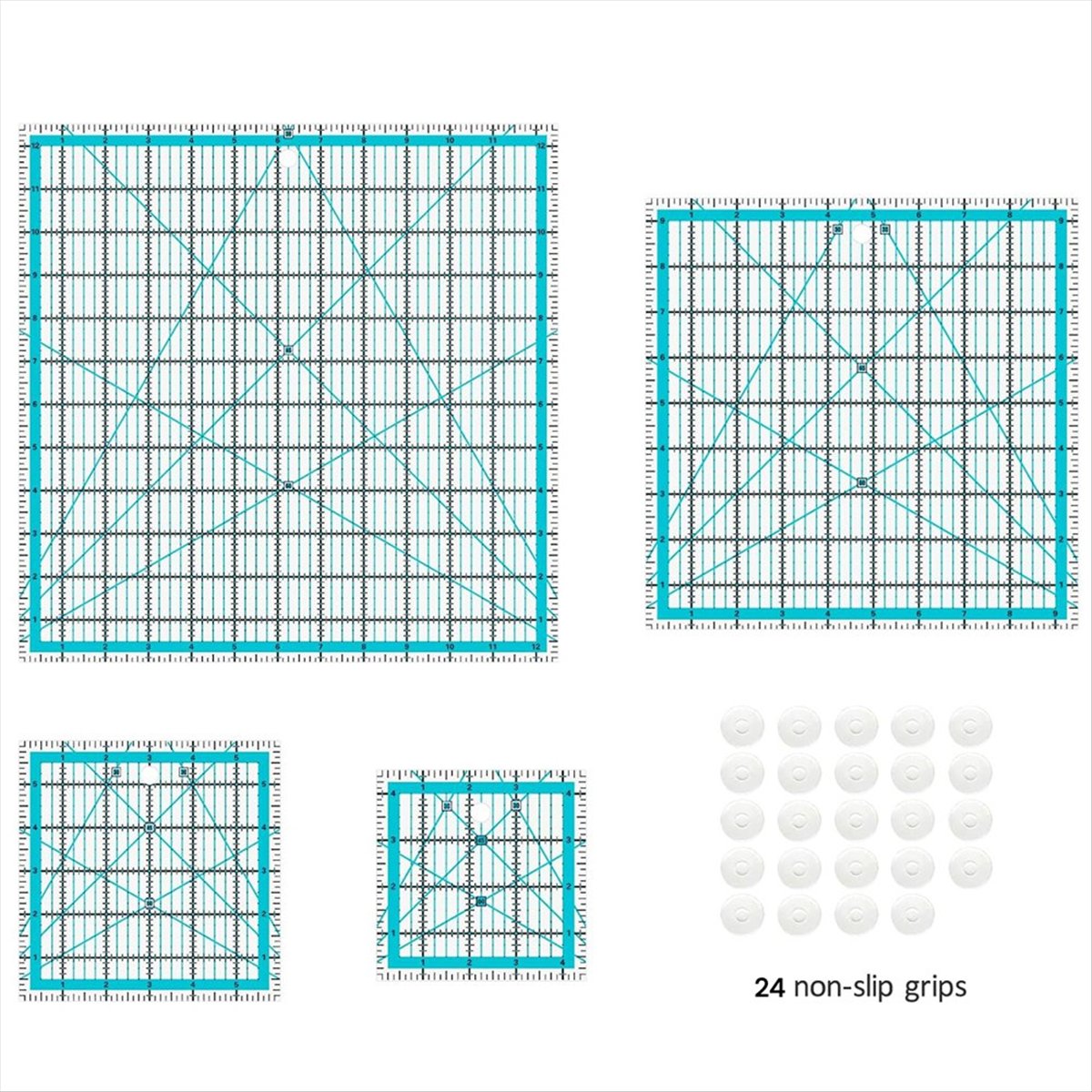 MALL 4 adet Kapitone Cetveller - Quilting Ruler Square incelemesi ve fiyatı