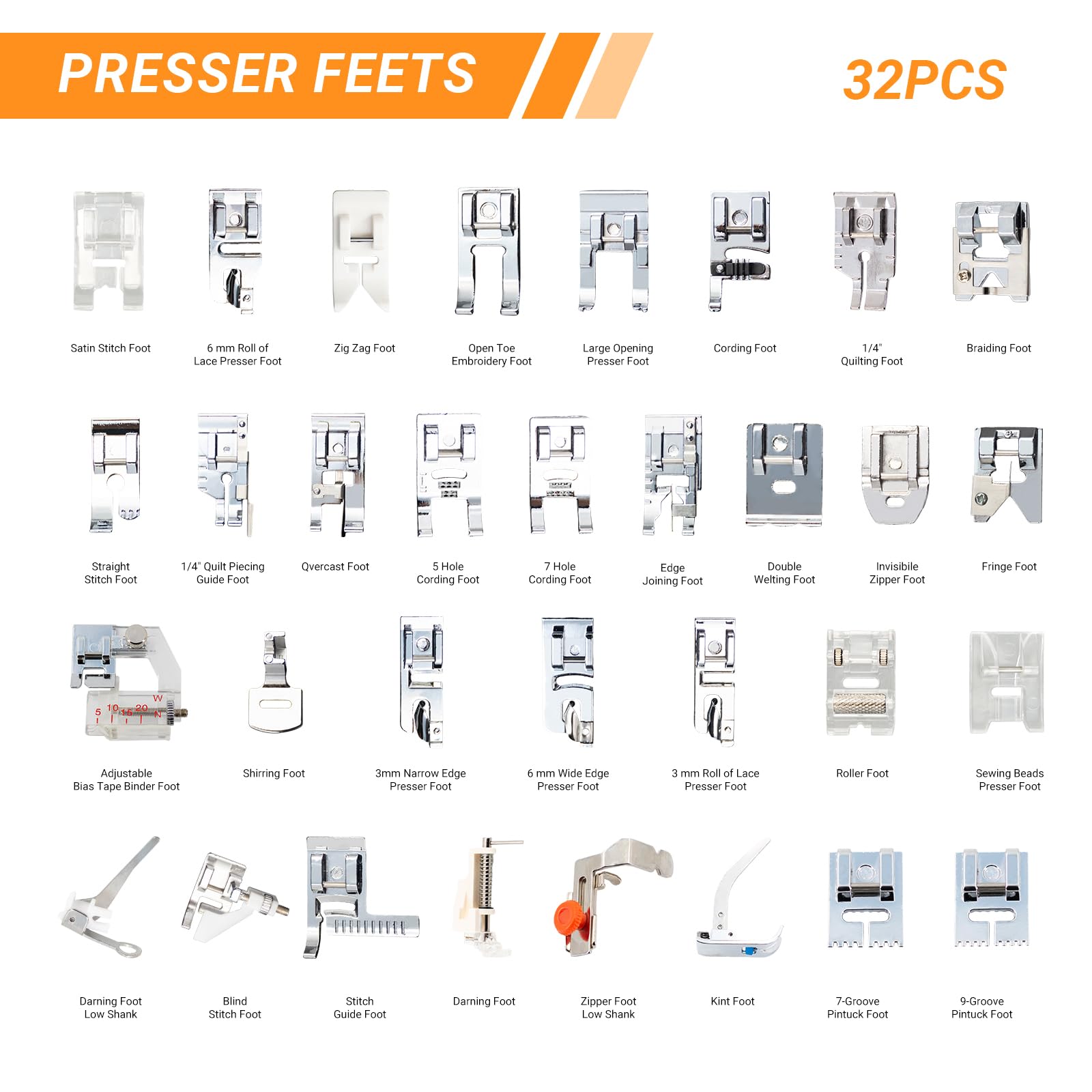32'si 1 Arada Çok Fonksiyonlu  - Zipper Foot Presser incelemesi ve fiyatı