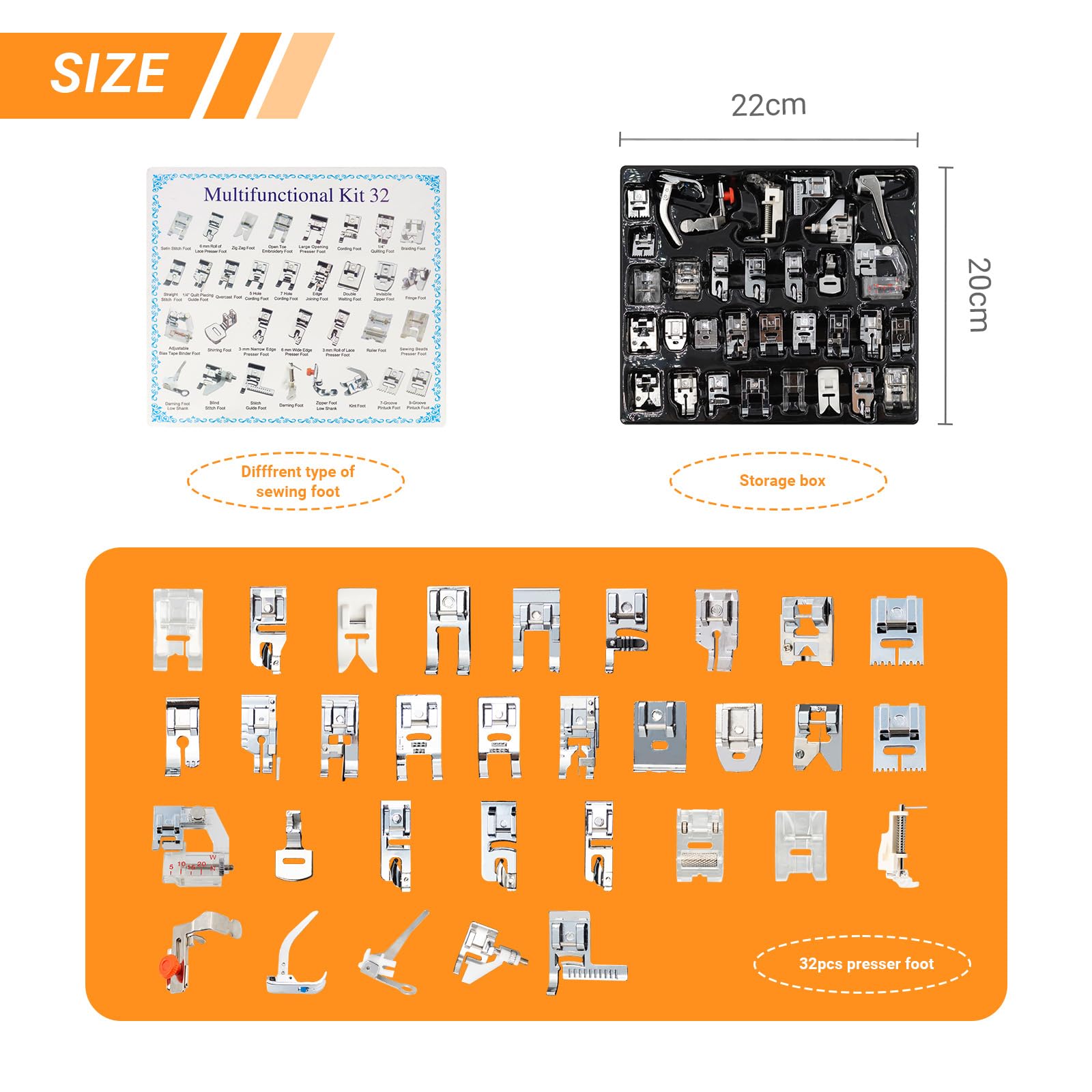 32'si 1 Arada Çok Fonksiyonlu  - Zipper Foot Presser incelemesi ve fiyatı