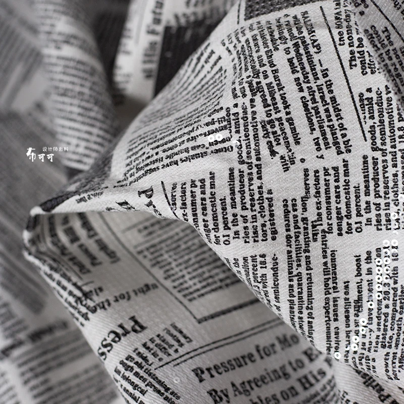 İngilizce Graffiti Gazete Deni - Sewing Tweed Fabric incelemesi ve fiyatı